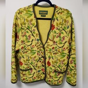 Geiger Floral Wool Cardigan